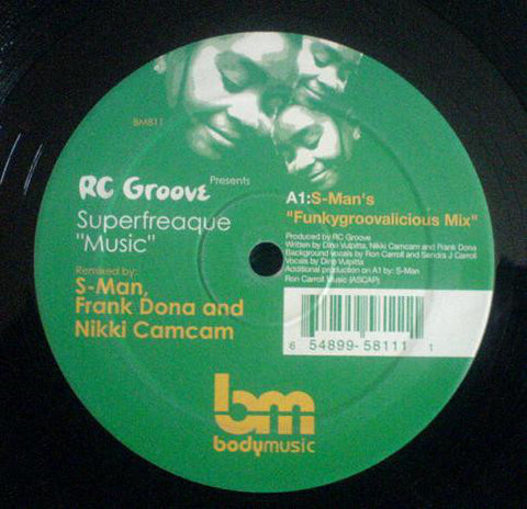 RC Groove ‎– Superfreaque "Music" (Remixes) - New 12" Single 2003 USA Body Music Vinyl - Chicago House