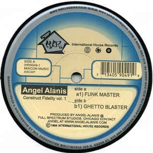 Angel Alanis ‎– Construct Fidelity Vol. 1 - VG 12" Single Record 1999 USA - Chicago House