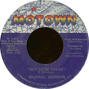 Michael Jackson- Got To Be There / Maria (You Were The Only One) - VG+ 7" Single 45 Record 1970  USA - Soul