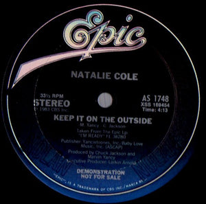 Natalie Cole ‎– Keep It On The Outside / I Won't Deny You - Mint- Promo 12" Single 1983 USA - Funk / Soul