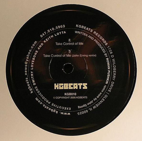 Roman Pushkin - Take Control Of Me - New 12" Single Record 2006 USA KGBeats Vinyl - Chicago House /Tech House - Shuga Records