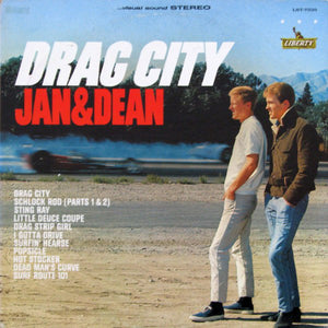 Jan & Dean ‎– Drag City - VG (VG- Cover) Lp Record  1963 USA Stereo Vinyl - Surf Rock