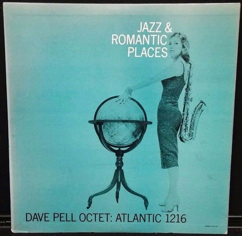 Dave Pell Octet ‎– Jazz & Romantic Places - VG Lp Record 1955 Atlantic USA Mono Vinyl - Cool Jazz