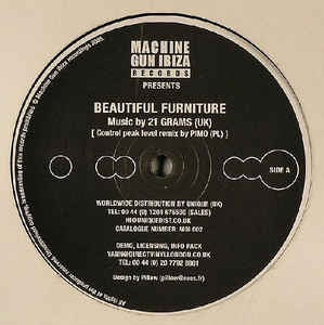 21 Grams & Pimo - Beautiful Furniture / Supamusic - VG+ 12" Single 2005 Machine Gun Ibiza UK -Electronic / House