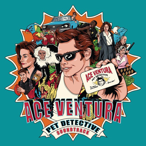 Various / Soundtrack – Ace Ventura: Pet Detective (Original Motion Picture) - New Vinyl 2017 Enjoy The Ride Records Pressing on Blue Vinyl with Gatefold Jacket and Trading Card (Limited to 500!) - 90's Soundtrack