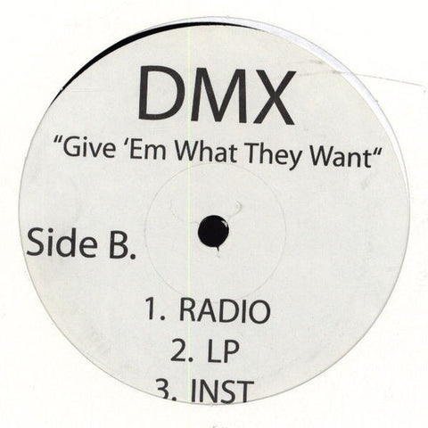 DMX ‎– Pump Ya Fist / Give 'Em What They Want - VG+ 12" Single Record 2005 Def Jam USA Promo Vinyl - Hip Hop