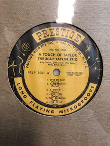 The Billy Taylor Trio – A Touch Of Taylor - VG+ (no orginal cover) LP Record 1955 Prestige USA Mono Promo Label Vinyl - Jazz / Hard Bop