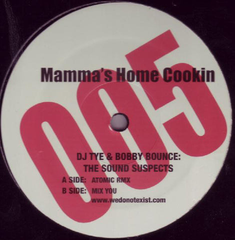DJ Tye & Bobby Bounce - The Sound Suspects VG+ - 12" Single 2006 Mama's Home Cookin USA - House