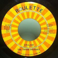 The Three Degrees ‎– Maybe / Collage - VG 45rpm 1970 USA - Soul