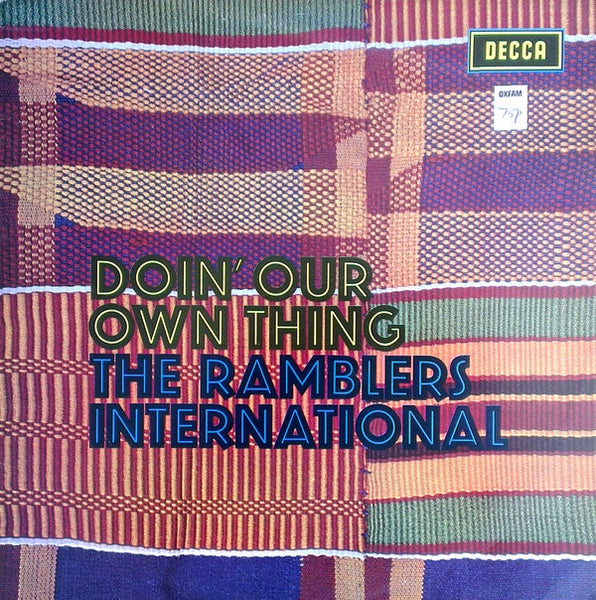 The Ramblers International ‎– Doin' Our Own Thing - VG- (lower grade) LP Record 1972 Decca Nigeria/UK Import Vinyl - African / Highlife