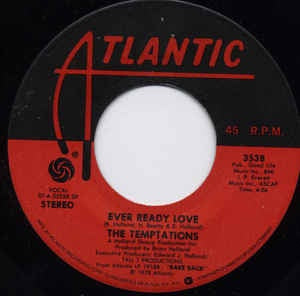 The Temptations ‎– Ever Ready Love - VG+ - 7" 45 Single Record 1978 USA Vinyl - Soul