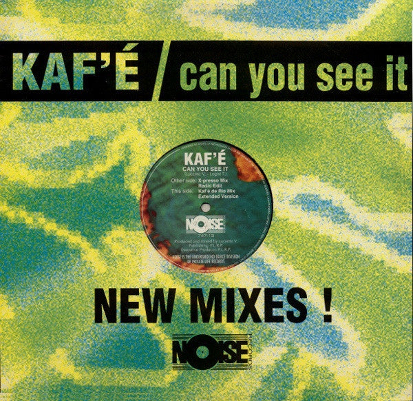 Kaf'é ‎– Can You See It - VG+ 12" Single1994 Noise Belgium - House / Prog House / Electronic