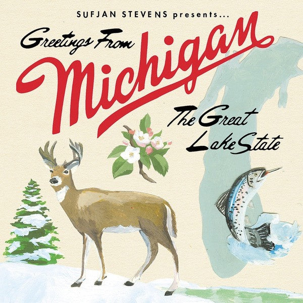 Sufjan Stevens ‎– Greetings From Michigan: The Great Lake State (2004) - New 2 LP Record 2015 Asthmatic Kitt Vinyl & Download - Indie Rock / Folk Rock