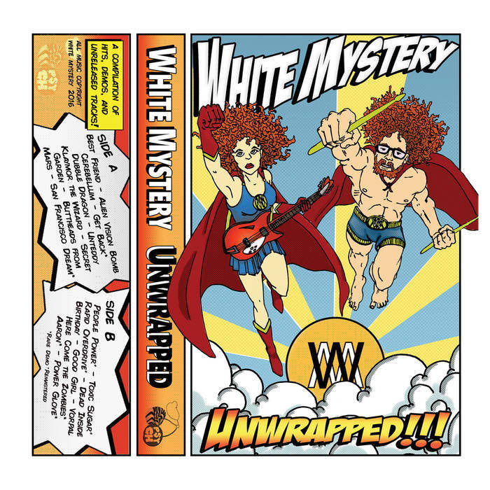 White Mystery - Unwrapped (A Compilation of Hits, Demos and Unreleased Tracks)- New Cassette 2016 Green Tape - Chicago, IL Garage / Punk