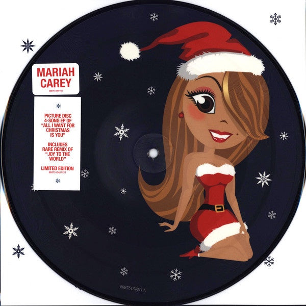 Mariah Carey ‎– All I Want For Christmas Is You - New 10" EP Record 2015 CBS Europe Import Picture Disc & Numbered - Christmas / Soul / R&B / Pop - Shuga Records