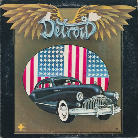 Detroit ‎(w/ Mitch Ryder) – Detroit - VG- (Low grade vinyl/cover) Lp Record 1971 USA Original Vinyl - Rock