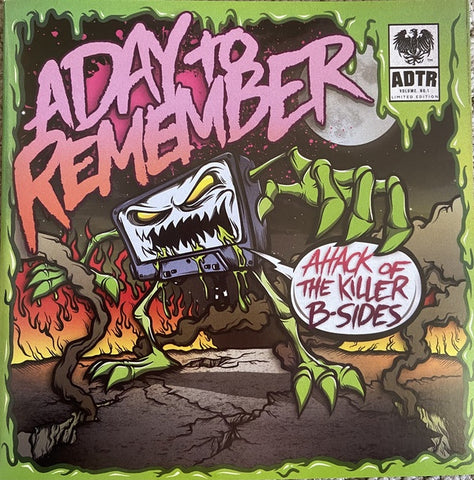 A Day To Remember ‎– Attack Of The Killer B-Sides (2010) - New 7" Single Record 2013 Victory USA Black Vinyl & Download - Metalcore / Pop Punk