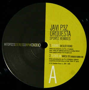Javi P3z Orquesta ‎– Sports Remixes - New 12" Single 2004 Spain HiTop Vinyl - House / Future Jazz