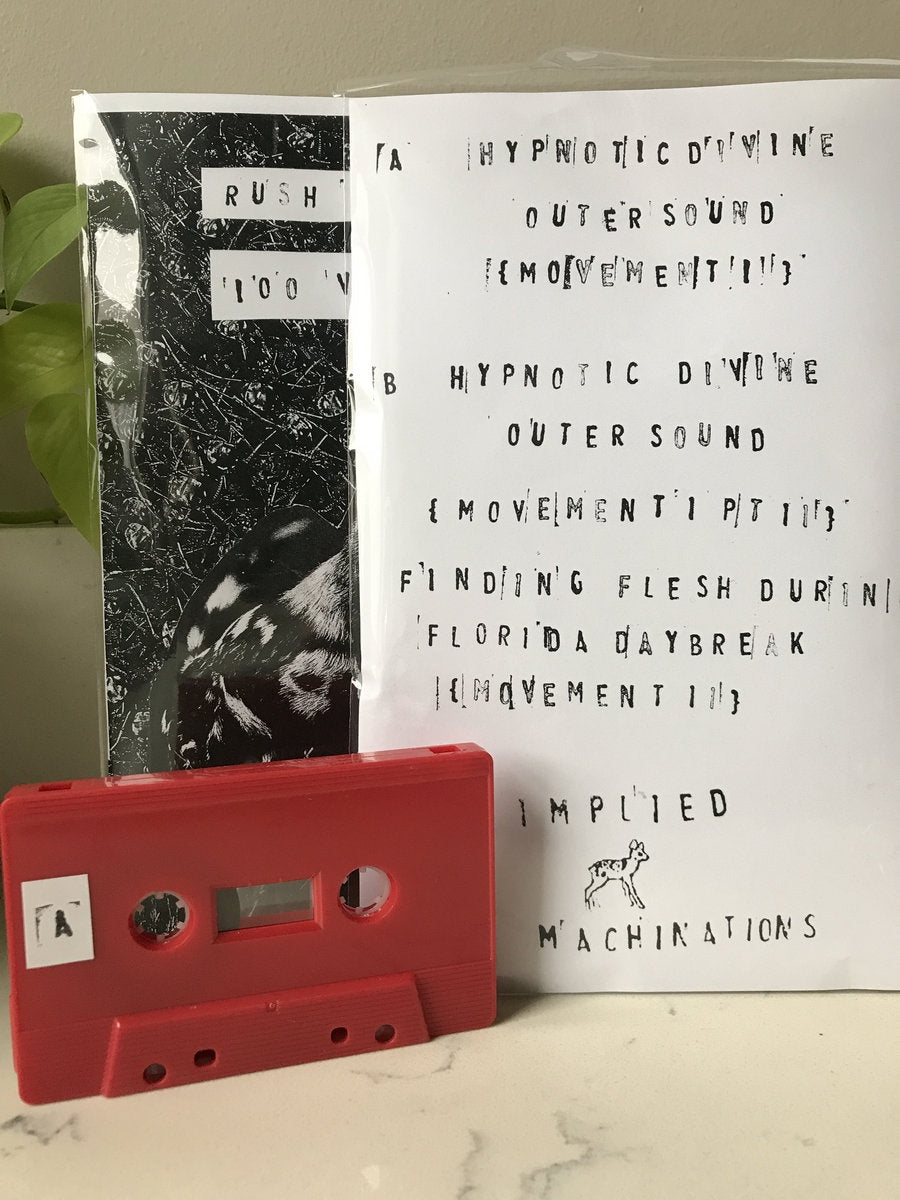 Rush Falknor - 100 Vyvanse - New Cassette 2020 Implied Machinations Tape - Chicago Dark Ambient / Drone / Noise