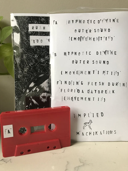 Rush Falknor - 100 Vyvanse - New Cassette 2020 Implied Machinations Tape - Chicago Dark Ambient / Drone / Noise - Shuga Records