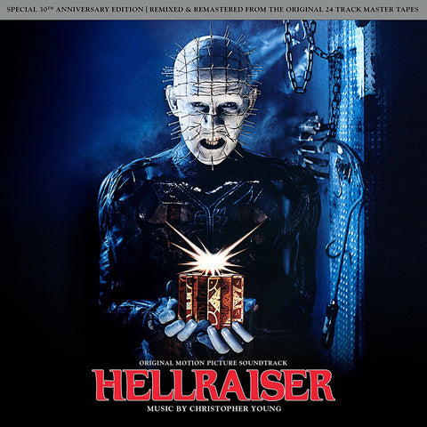 Soundtrack / Christopher Young - Hellraiser - New Vinyl Record 2017 Lakeshore Records '30th Anniversary' Remixed + Remastered Pressing on 140Gram Red/Black 'Bloodshed' Vinyl - 80's Horror