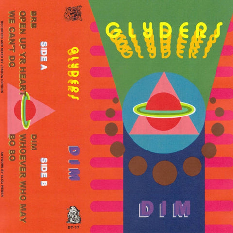Glyders - DIM - New Cassette 2016 Dumpster Tapes Orange Tape (Handnumbered to 100!) with Download - Chicago, IL Garage / Psych Rock