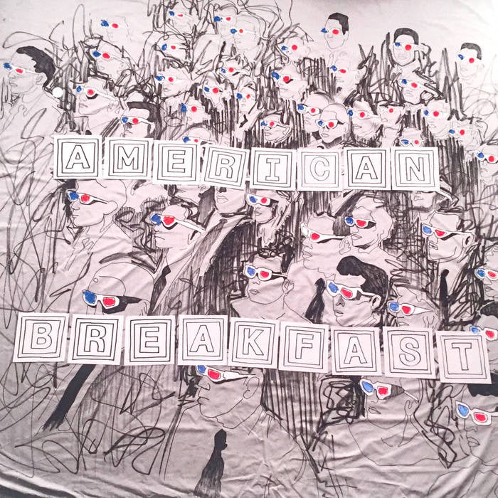 American Breakfast - S/T EP - New 7" Vinyl 2017 Randy Records Pressing with Hand-Painted Cover (Limited to 300!) - Chicago, IL Garage Punk
