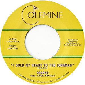 Orgone - I Sold My Heart To The Junkman / Goodbye NOLA - New 7" Vinyl 2018 Colemine 45 rpm Black Vinyl Pressing - Bayou Funk