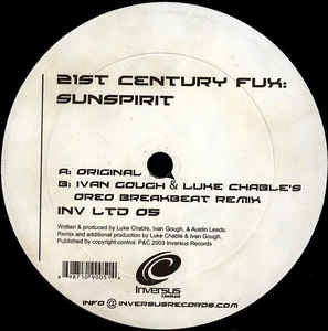 21st Century Fux ‎– Sunspirit - Mint- 12" Single Record - 2003 USA Inversus Vinyl - Progressive House / Trance