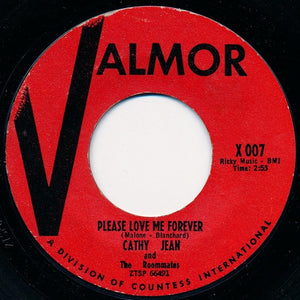 Cathy Jean And The Roommates ‎– Please Love Me Forever / Canadian Sunset VG+ 7" Single 45rpm 1961 Valmor USA - Rock / Doo Wop