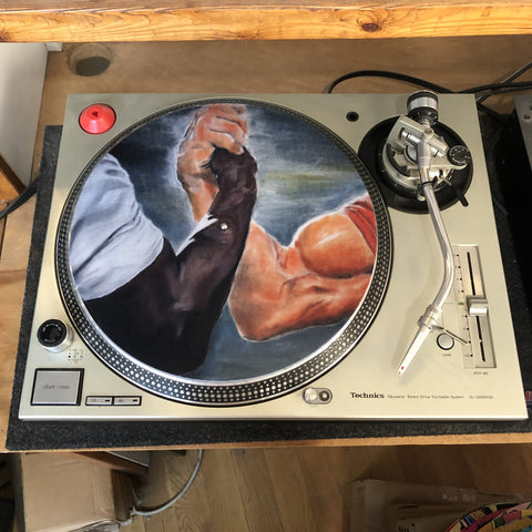 Limited Edition Vinyl Record Slipmat - Epic Handshake Meme - Slip Mat