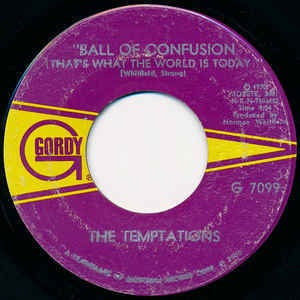 The Temptations - Ball Of Confusion (That's What The World Is Today) / It's Summer VG+ 7" Single 45 Record 1970 USA - Soul