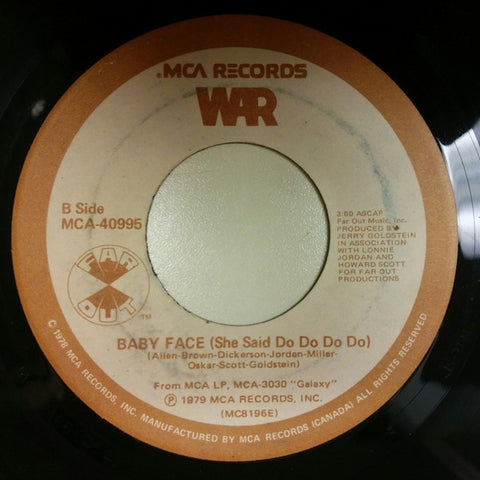 War ‎- Good, Good Feelin' - Mint- 7" Single 45 RPM 1979 USA - Funk / Soul