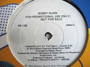 Bobby Nunn ‎– Hangin' Out At The Mall Mint- – 12" Single 1983 Motown USA - Funk/Soul