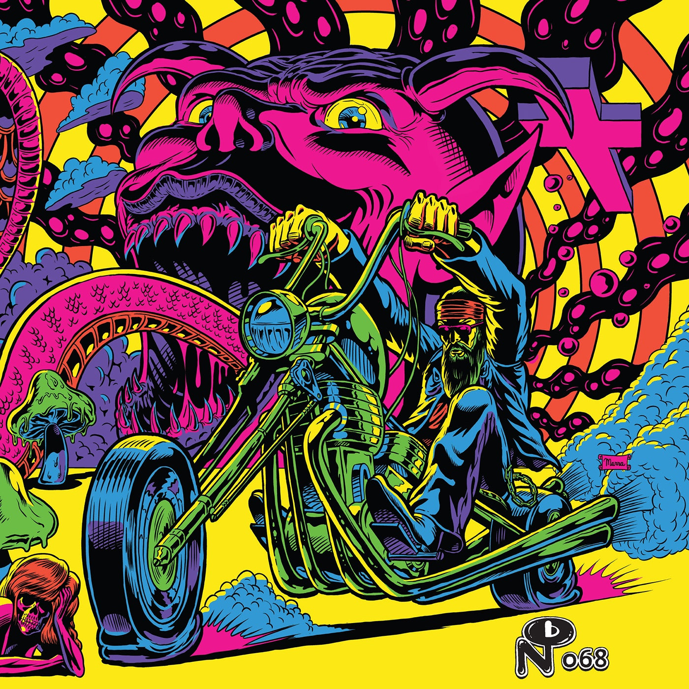 Various ‎– Warfaring Strangers: Acid Nightmares - New 2 LP Record 2017 Numero USA Neon Yellow Vinyl & Booklet - Hard Rock / Psychedelic Rock / Acid Rock - Shuga Records