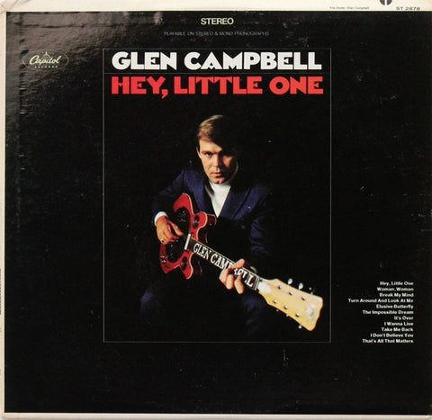 Glen Campbell ‎– Hey, Little One - Mint- LP Record 1968 Capitol USA Vinyl - Country