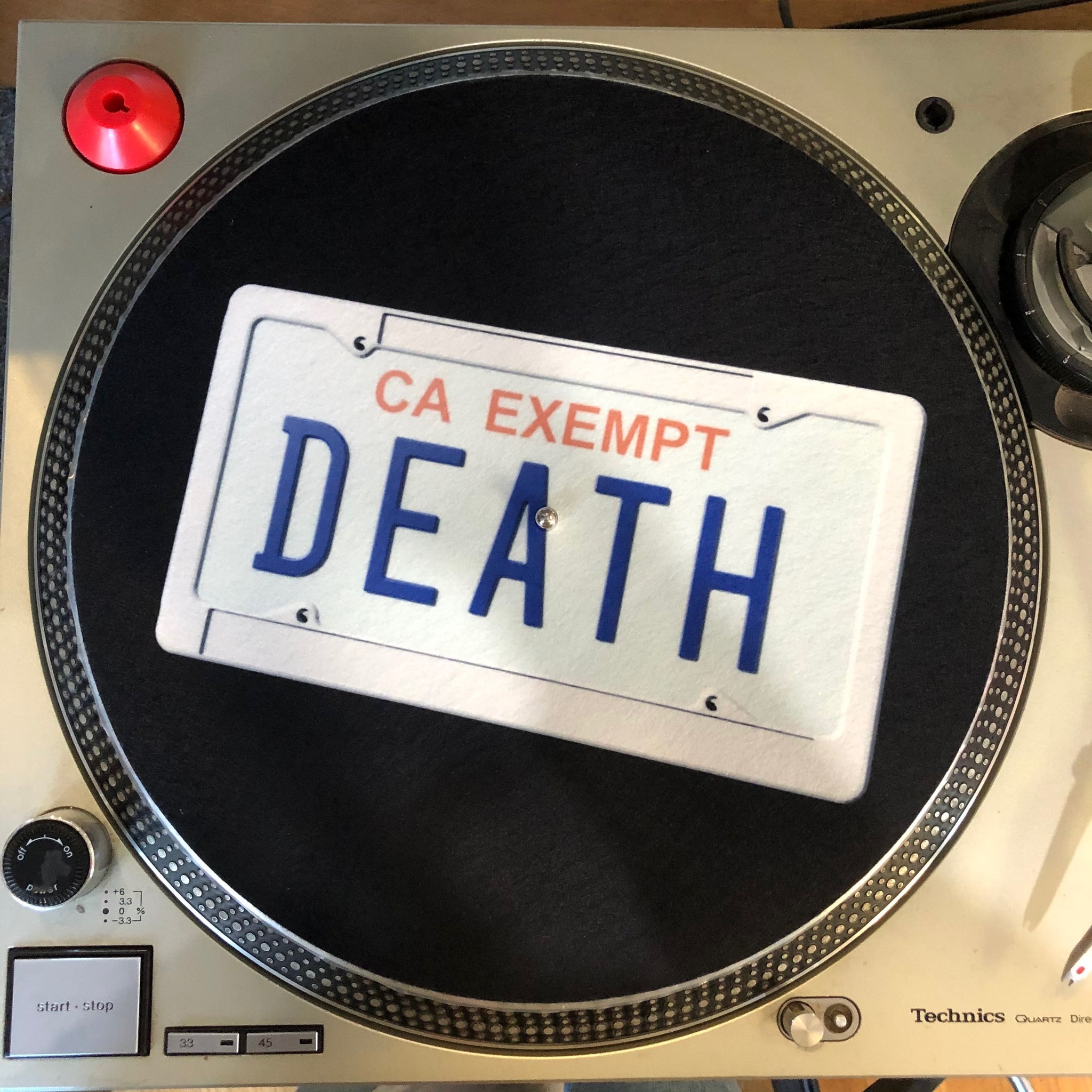 Death Grips – Government Plates - Slip Mat Vinyl Record Slipmat LP