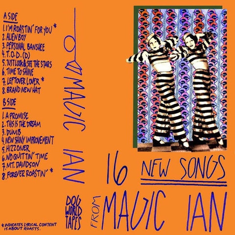 Magic Ian - 16 New Songs - New Cassette 2018 Dog World Limited Edition Orange Tape - Indie Rock / Local
