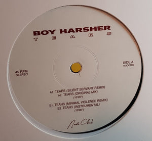 Boy Harsher - Tears - New 12" Single 2019 Vinyl Record - Synth-pop / Industrial / Techno
