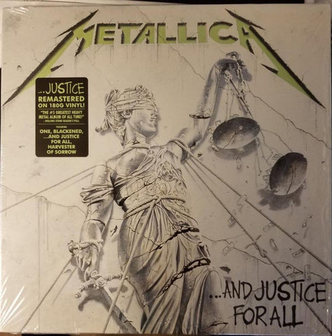 Metallica ‎– ...And Justice For All (1988) - New 2 LP Record 2018 Blackened 180 gram Vinyl - Thrash / Heavy Metal