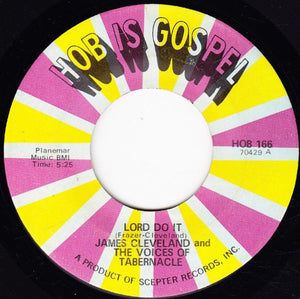 James Cleveland and The Voices Of Tabernacle ‎– Lord Do It / Meetin' Tonight VG 7" Single 45 rpm HOB USA - Soul / Gospel