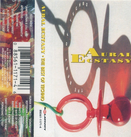 Various ‎– Aural Ecstasy: The Best of Techno - Used Cassette 1993 Relativity - Techno