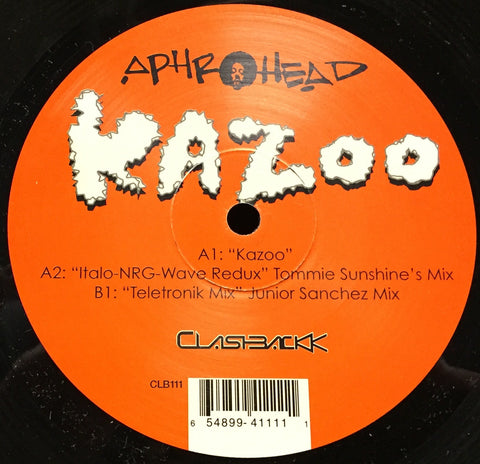 Aphrohead ‎– Kazoo (Tommie Sunshine Remix) - New 12" Single Record 2000 Clashbackk USA Vinyl - Chicago House / Electro