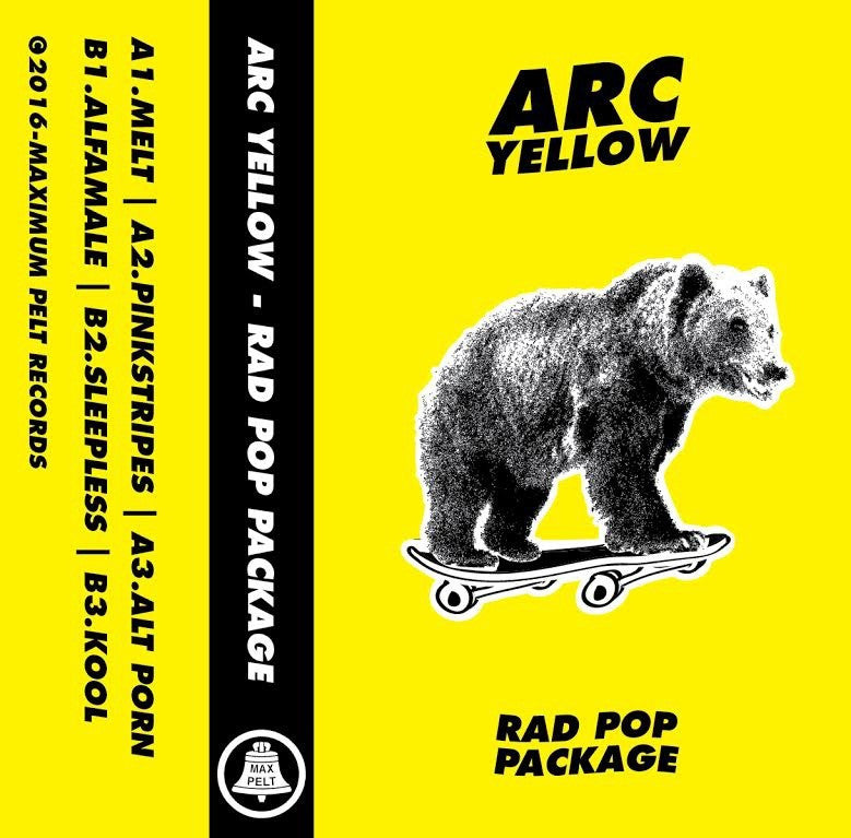 Arc Yellow - Rad Pop Package New Cassette 2016 Maximum Pelt Yellow Tape - Chicago Grunge / Noise Pop / Punk