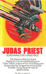 Judas Priest ‎– Screaming For Vengeance - Used Cassette Tape Columbia 1982 USA - Heavy Metal / Rock