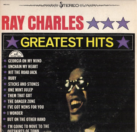Ray Charles ‎– Greatest Hits - VG+ Lp Record 1962 Stereo USA - Rhythm & Blues