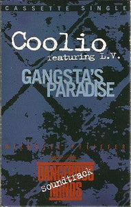 Coolio Featuring L.V. ‎– Gangsta's Paradise - Used Cassette Single 1995 MCA Soundtracks - Hip Hop - Shuga Records