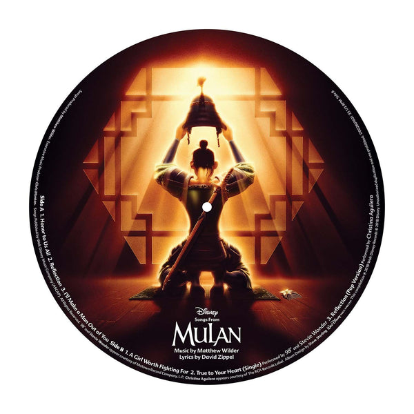 Matthew Wilder & David Zippel - Songs from Mulan - New Vinyl Lp 2018 Walt Disney Picture Disc - Soundtrack / Disney