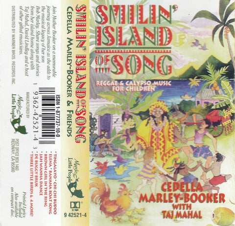 Cedella Marley-Booker With Taj Mahal – Smilin' Island Of Song - Used Cassette Tape 1992 USA - Reggae / Musical