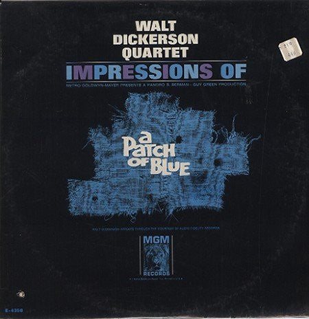 Walt Dickerson Quartet ‎– Impressions Of A Patch Of Blue - VG+ Lp Record 1965 MGM Mono USA Vinyl - Jazz / Post Bop